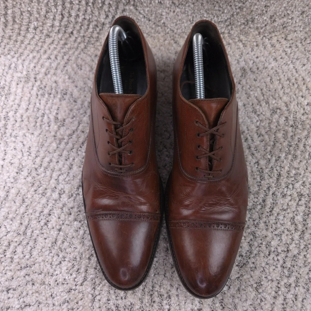 To Boot New York Shoes Mens Size 9 *NEW SOLES* Cap Toe Dress Lace Up Leather
